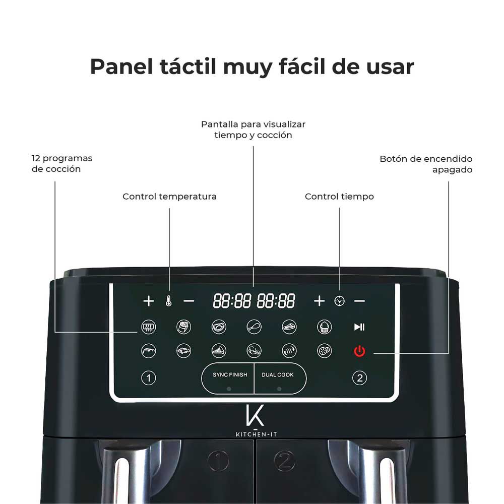 Kitchen-it Dual Edition 9 L Negro, foto 4
