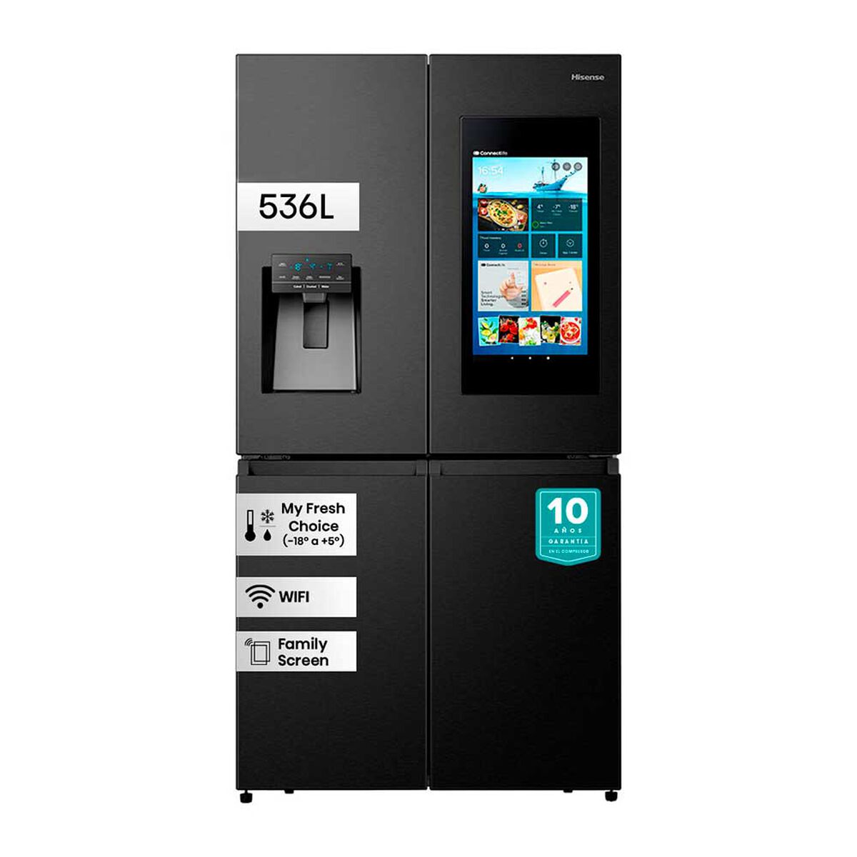 Refrigerador Side by Side Hisense RQ697HB 536 lts.
