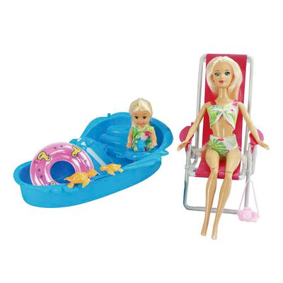 Imagen 1 del producto Muñeca de 11.5 Pulgadas Playa Diversión de Verano Bonnie Pink