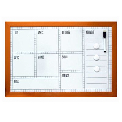 Imagen 1 del producto Pizarra Magéntica Plástico Vgo Semana 40 x 60 cm Cobre