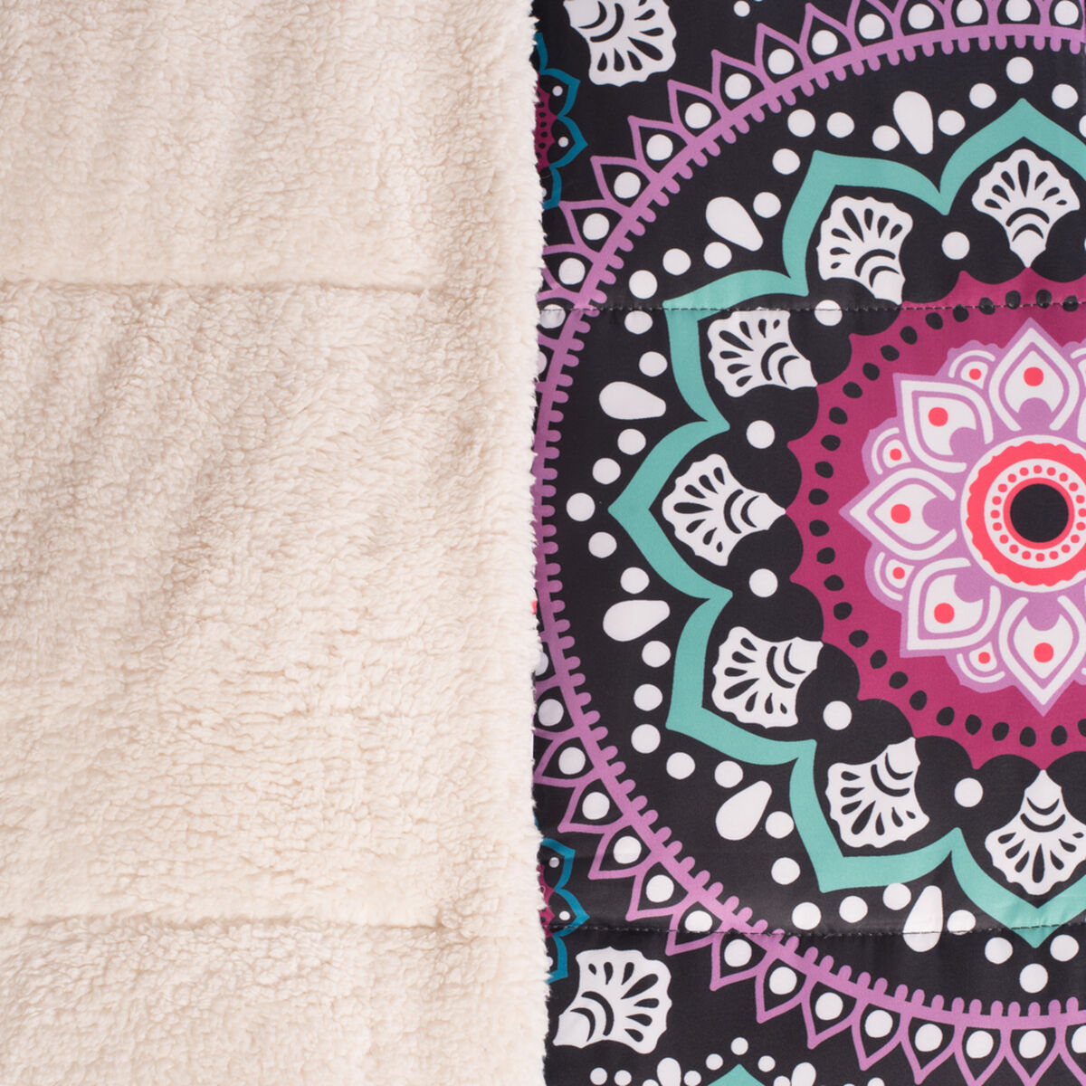 Plum&oacute;n de Plumas con Sherpa Mandala 1,5 Plazas