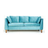 Juego de Living Barra Design Estocolmo Sofá 3 Cuerpos + Dos Sillones 1 Cuerpo Turquesa
