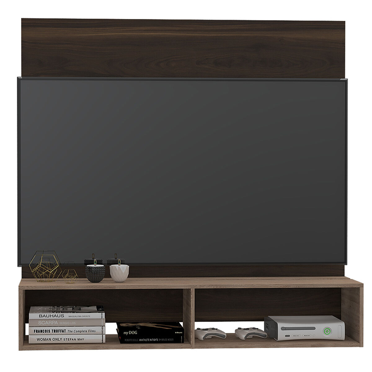 Panel TV TuHome Fraktal Habano /Miel Hasta 60"