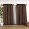 Combo Cortinas Doral Agatha 220 x 140 cm Café