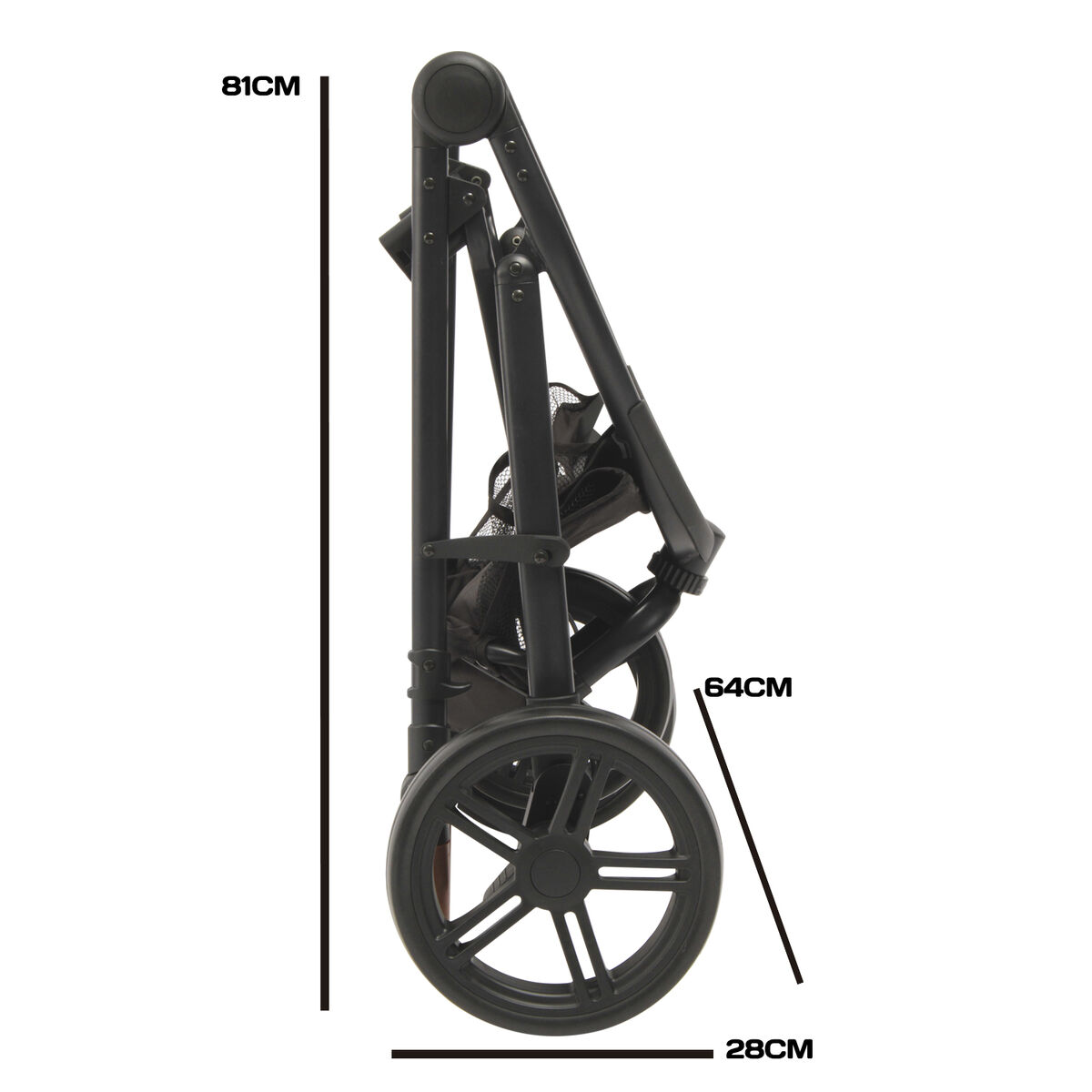 Coche Travel System Jogger Bebesit P65 Negro
