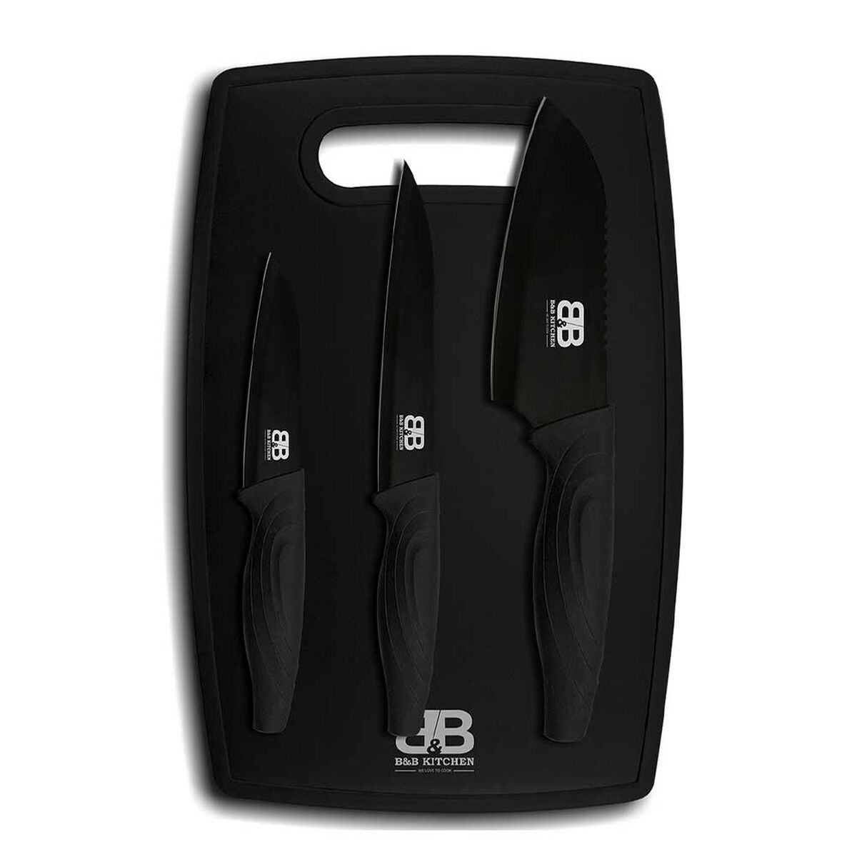 Set de Cuchillos BYB Kitchen 4 Piezas Negro