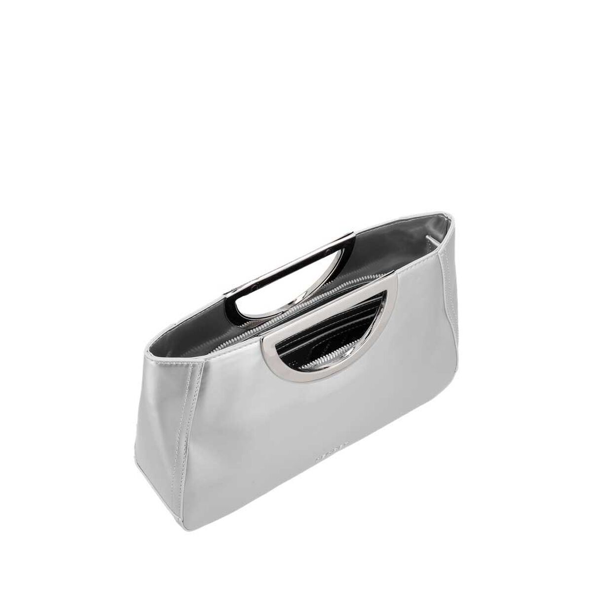 Cartera de Fiesta Secret Fete SC7 Mediana Plateada