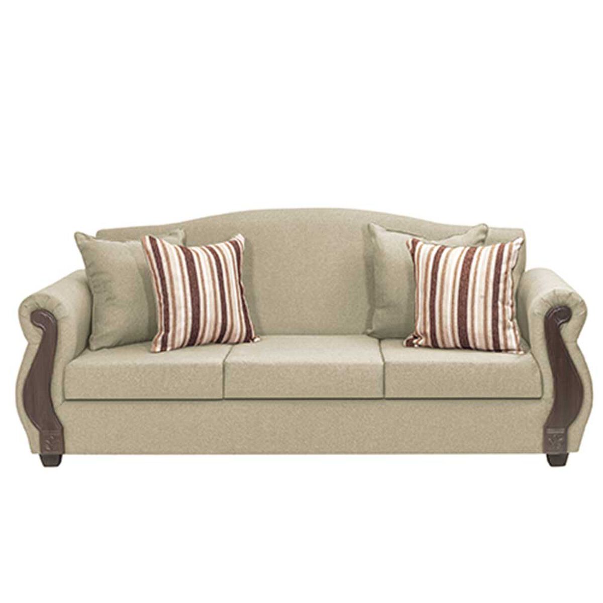 Juego de Living Innovamuebles New Bugambilia Sofá 3 Cuerpos + Sofá 2 Cuerpos + Butaca 1 Cuerpo 1 Cuerpo Beige  