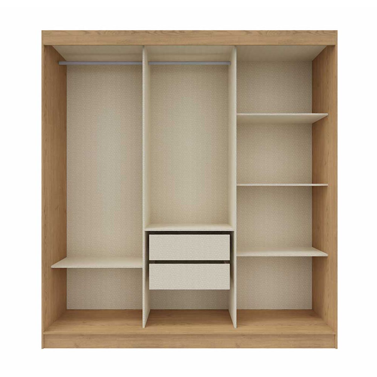 Clóset Vekkahome Lyon 3 Puertas 2 Cajones Café