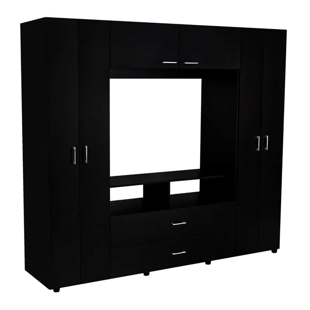 Closet Tuhome Z-200 6 Puertas 2 Cajones Wengue
