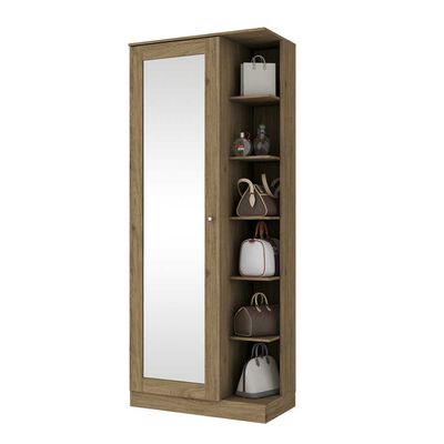 Zapatera Home Mobili Bardo 1 Puertas Café