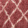Alfombra Dib Shaggy Design 150 x 220 cm Rosa