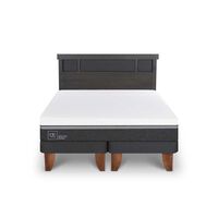 Cama Europea CIC Base Dividida 2 Plazas Ortopedic Advance + Respaldo Dublin