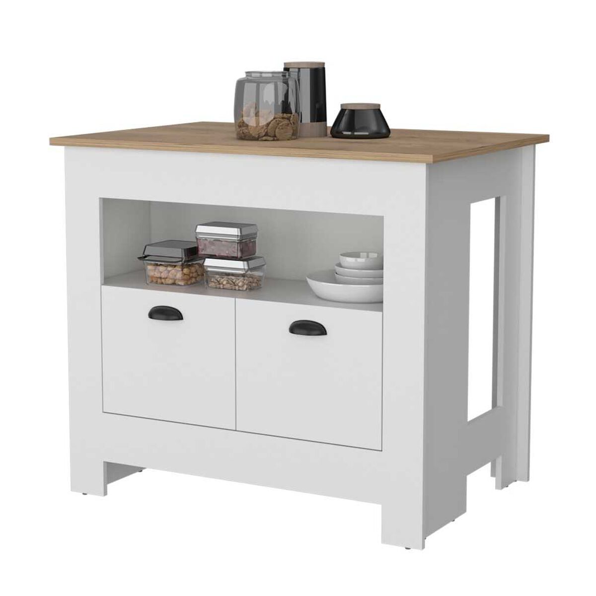 Isla de Cocina TuHome Arlet 2 Puertas Blanco