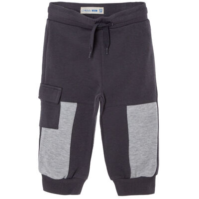 Pantalón Buzo Bebé Chess Baby Grafito