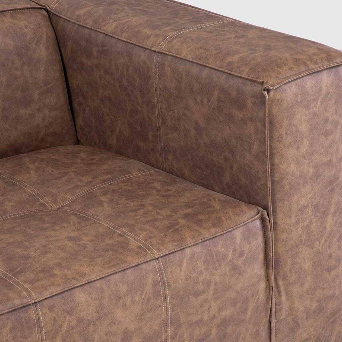 Sof&aacute; Barra Design Exposito 3 Cuerpos Skin Caf&eacute;