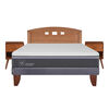 Cama Europea CIC 2 Plazas Ortopedic Advance + Respaldo + 2 Veladores New Gales
