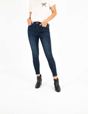 Imagen 1 del producto Jeans Skinny Mujer Zibel Azul, Azulino, Celeste, Crudo, Denim