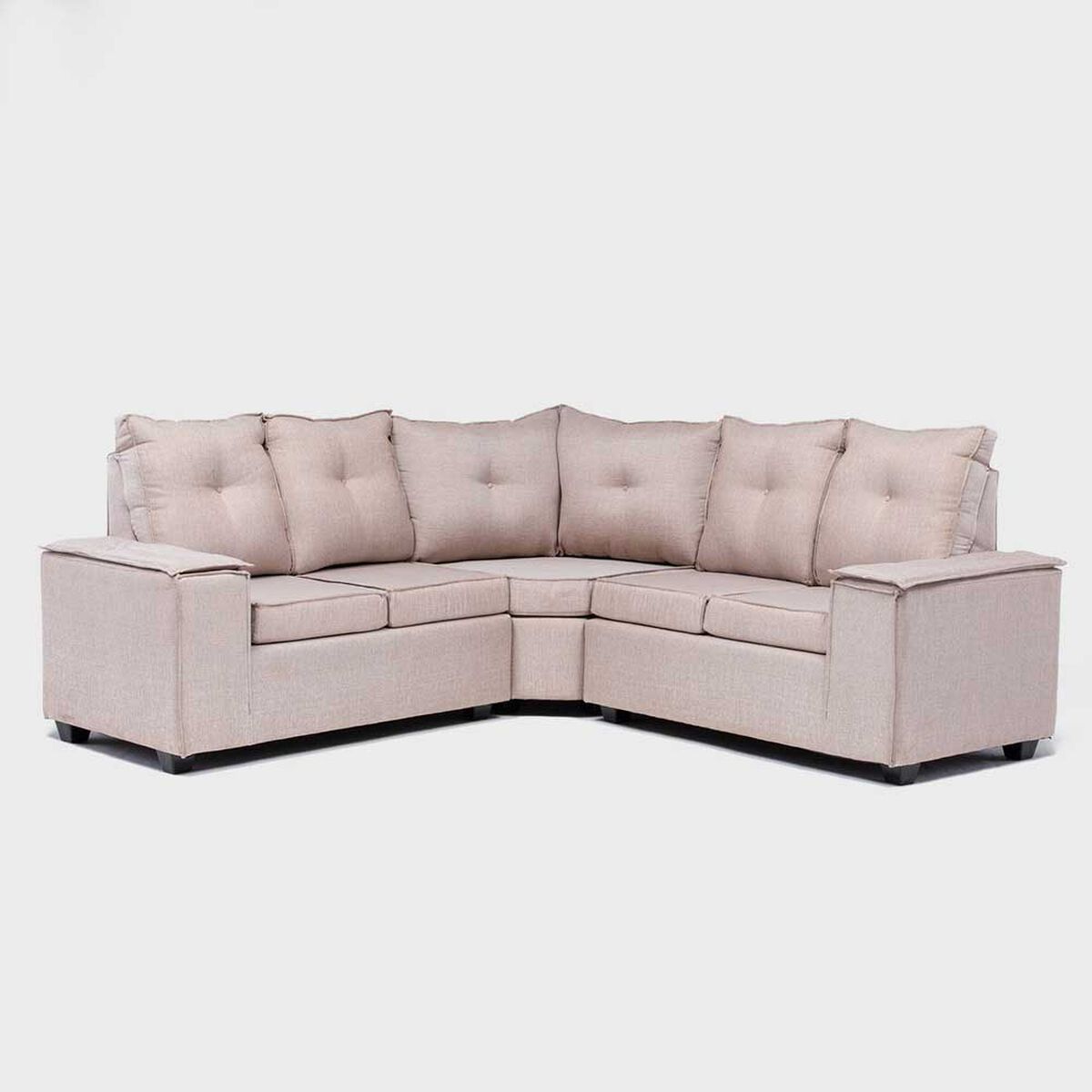 Sofá Seccional Mexx Muebles Hamburgo 5 Cuerpos Beige