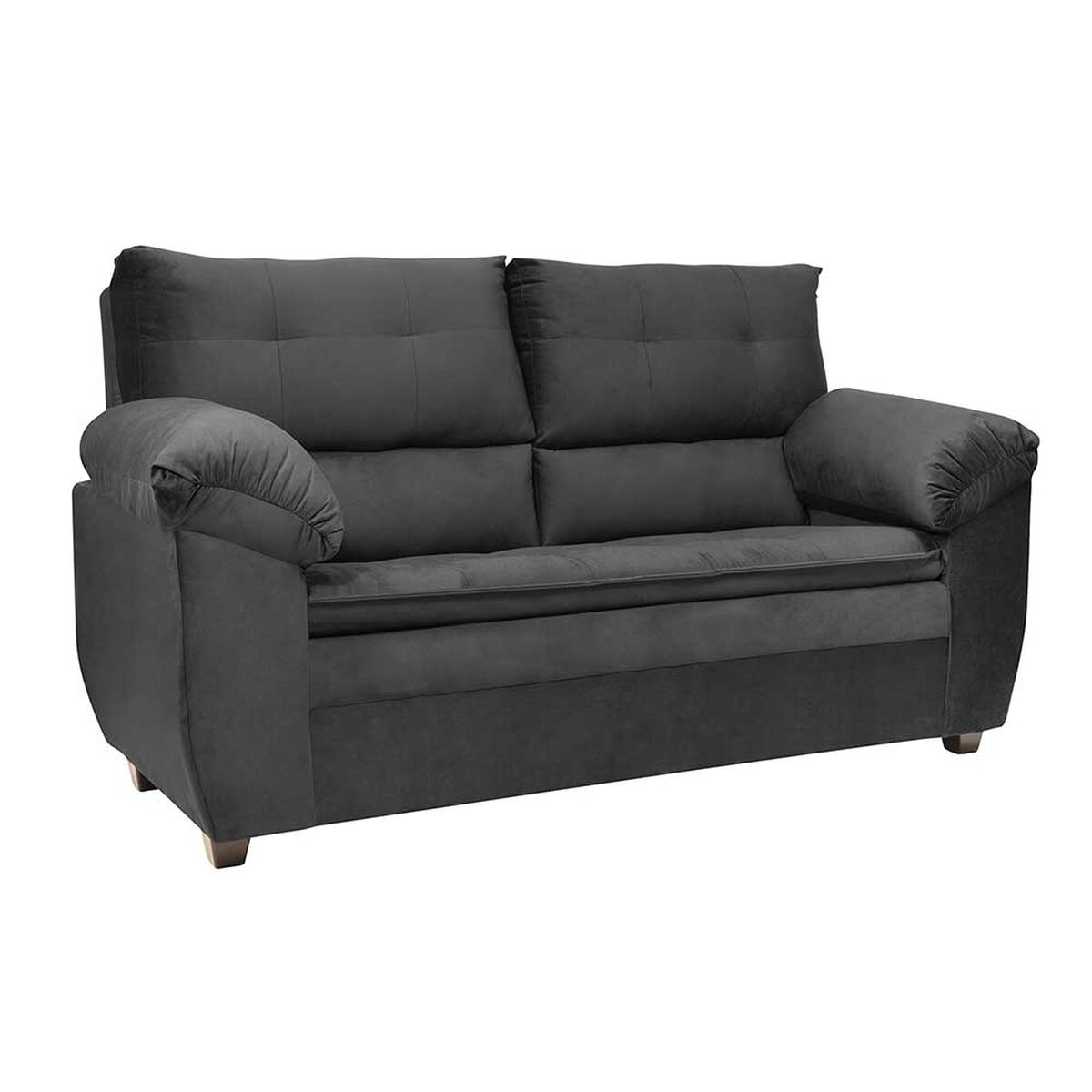 Juego de Living Innovamuebles Liverpool Sofá 2 Cuerpos + Dos Butaca 1 Cuerpo Negro