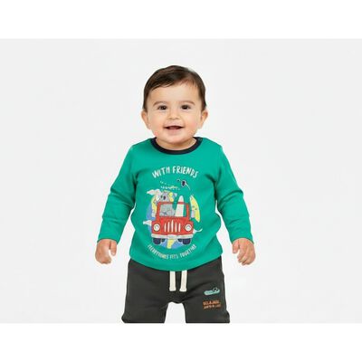 Polera Manga Larga de Algod&oacute;n Beb&eacute; Chess Baby
