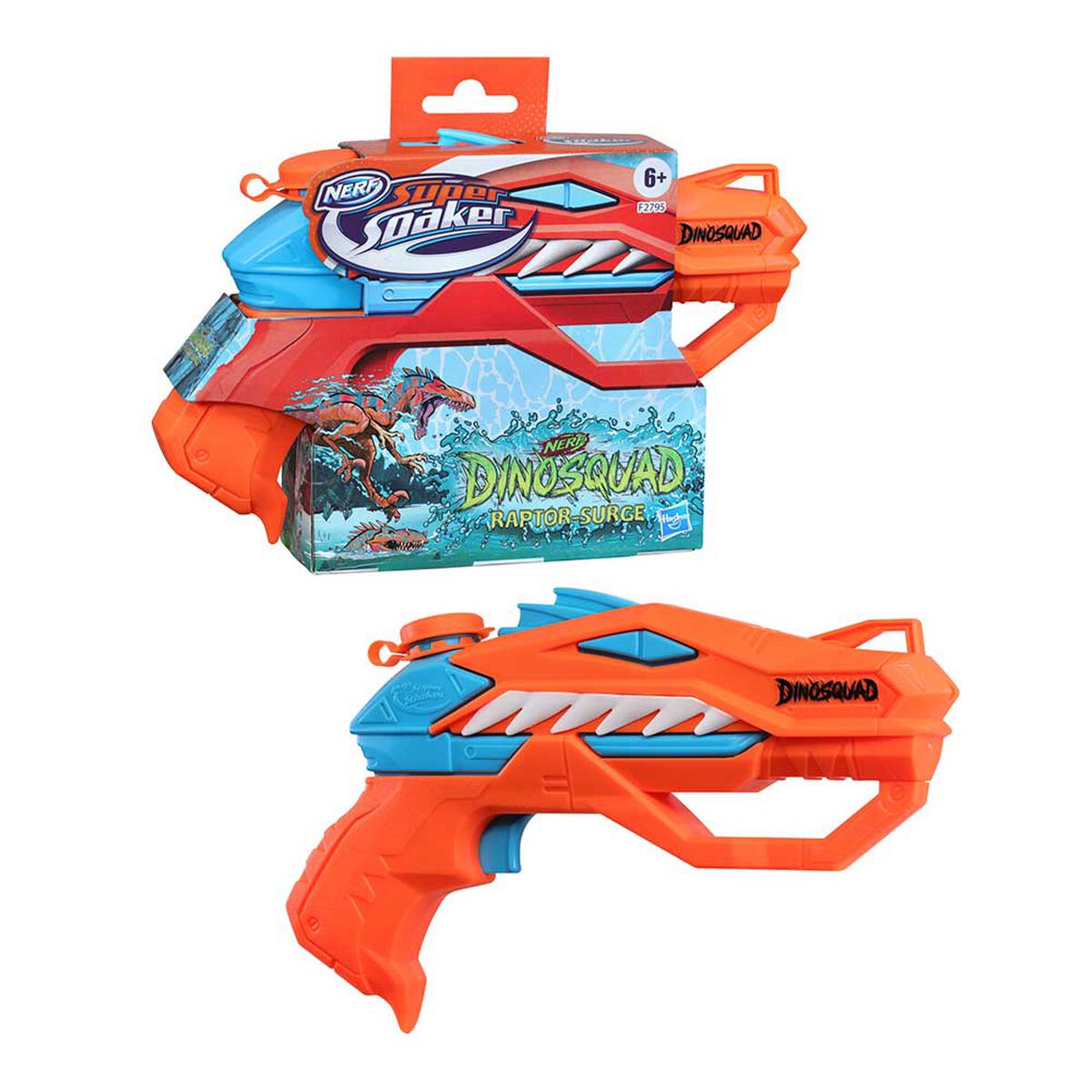 Lanzador de Agua Super Soaker DinoSquad Raptor Surge
