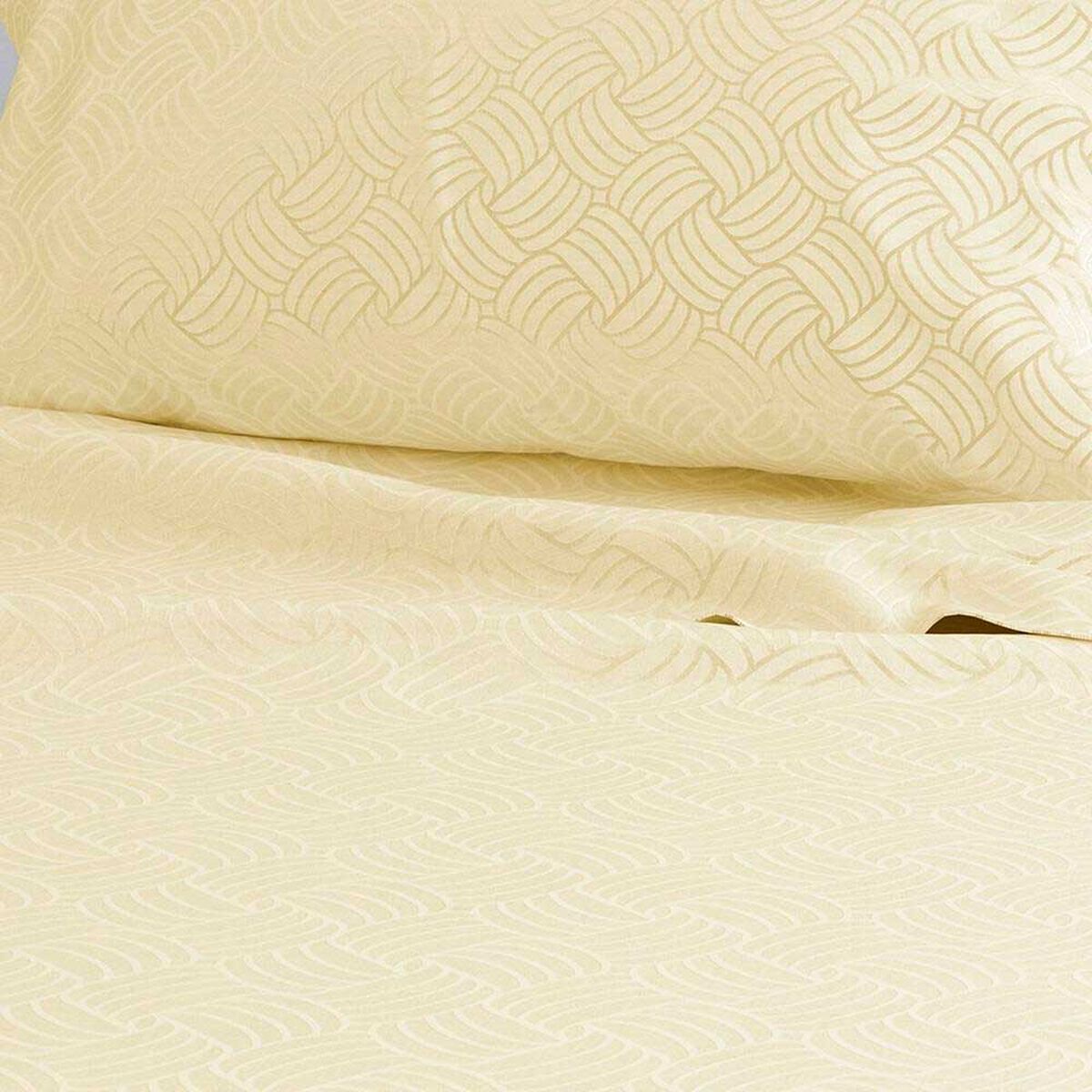 Juego de S&aacute;banas Doral 2 Plazas Trenzas Crudo