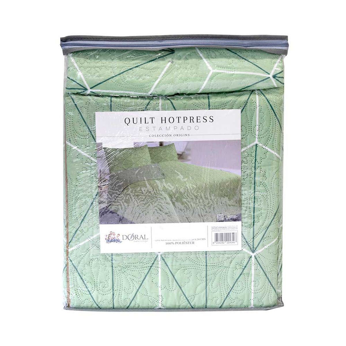 Quilt Doral 2 Plazas Hotpress Origins D12 Estampado