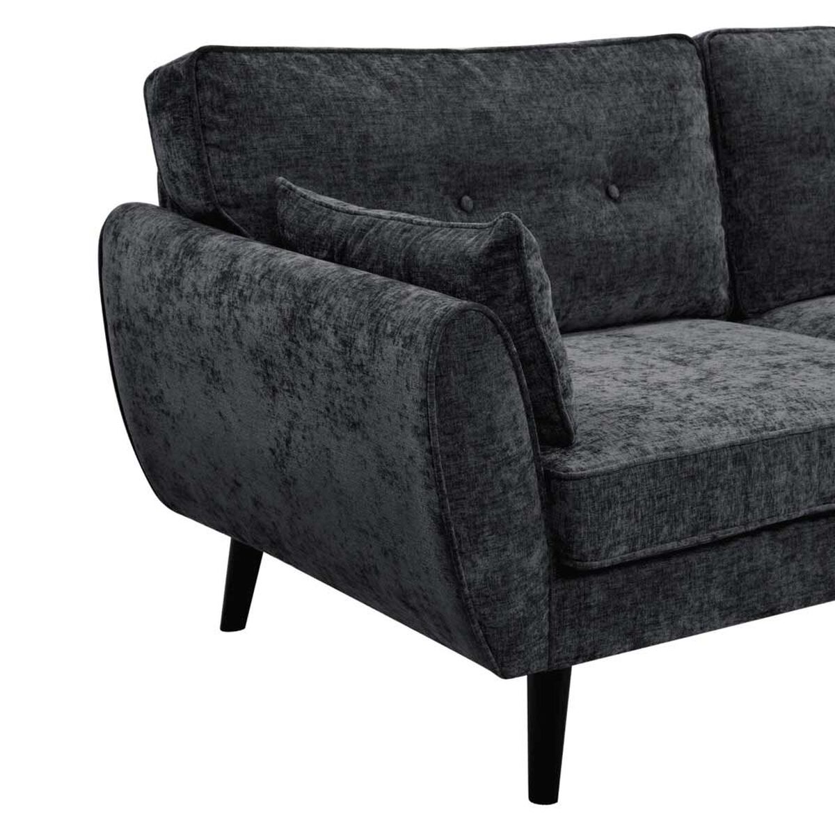 Sofá Home Mobili Dallas 3 Cuerpos Gris Acero