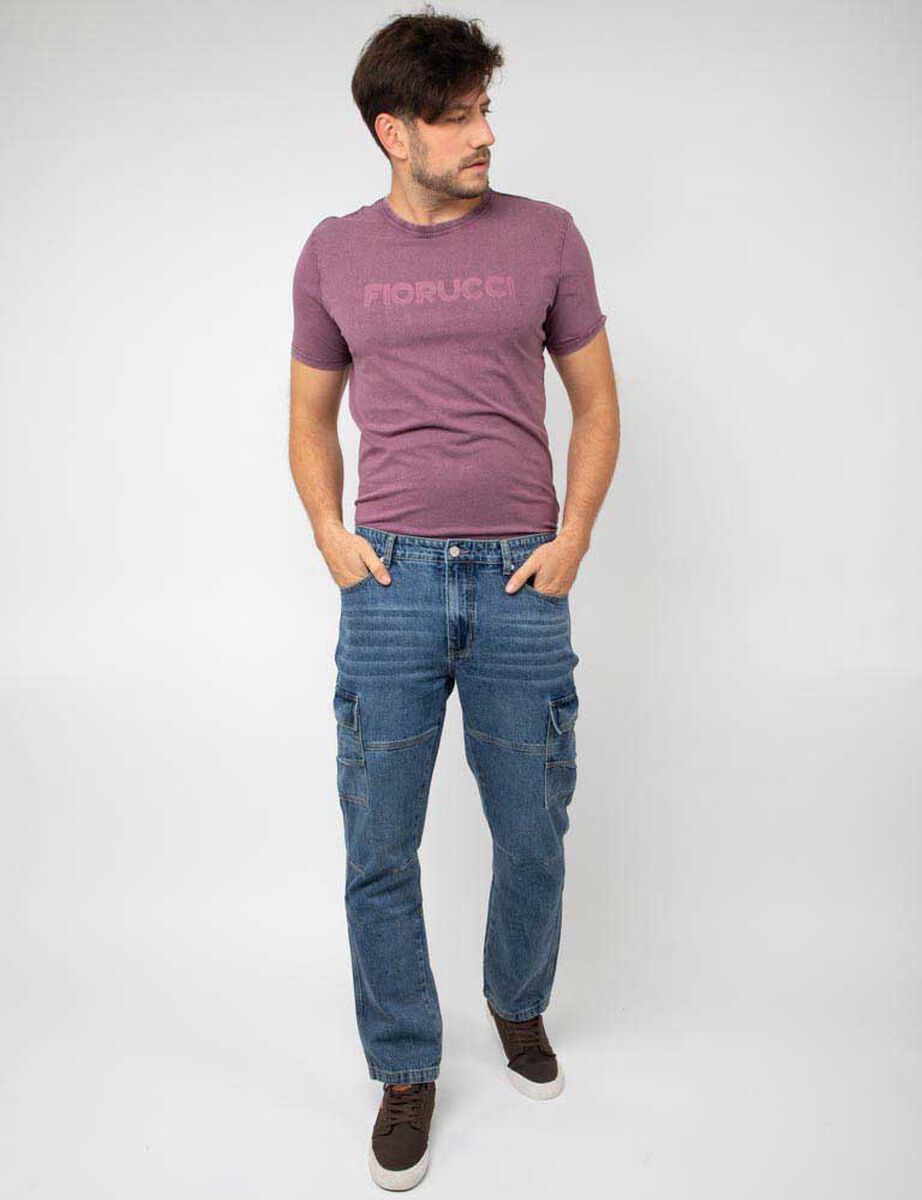 Pantalón Cargo Denim Hombre Fiorucci