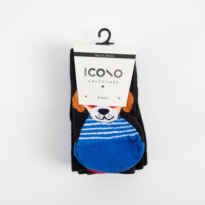Pack 3 Calcetines Largo Mujer Icono