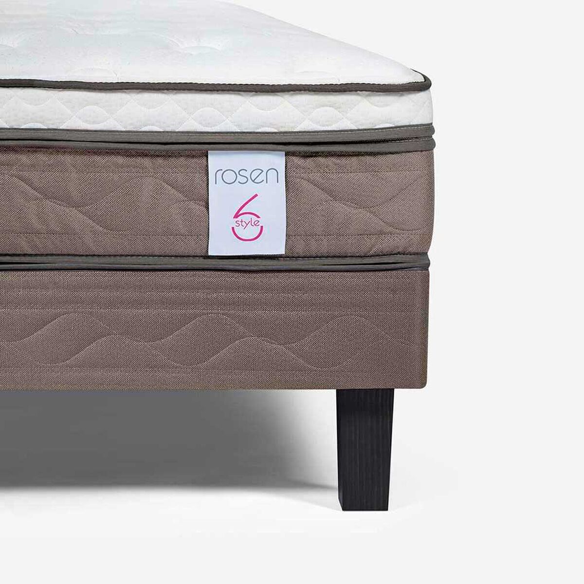 Cama Europea Rosen Base Dividida King New Style 6