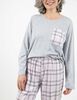 Pijama Algod&oacute;n Manga larga Mujer Portman Club