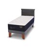 Cama Europea CIC Base Normal 1,5 Plazas Premium + Respaldo Dublin
