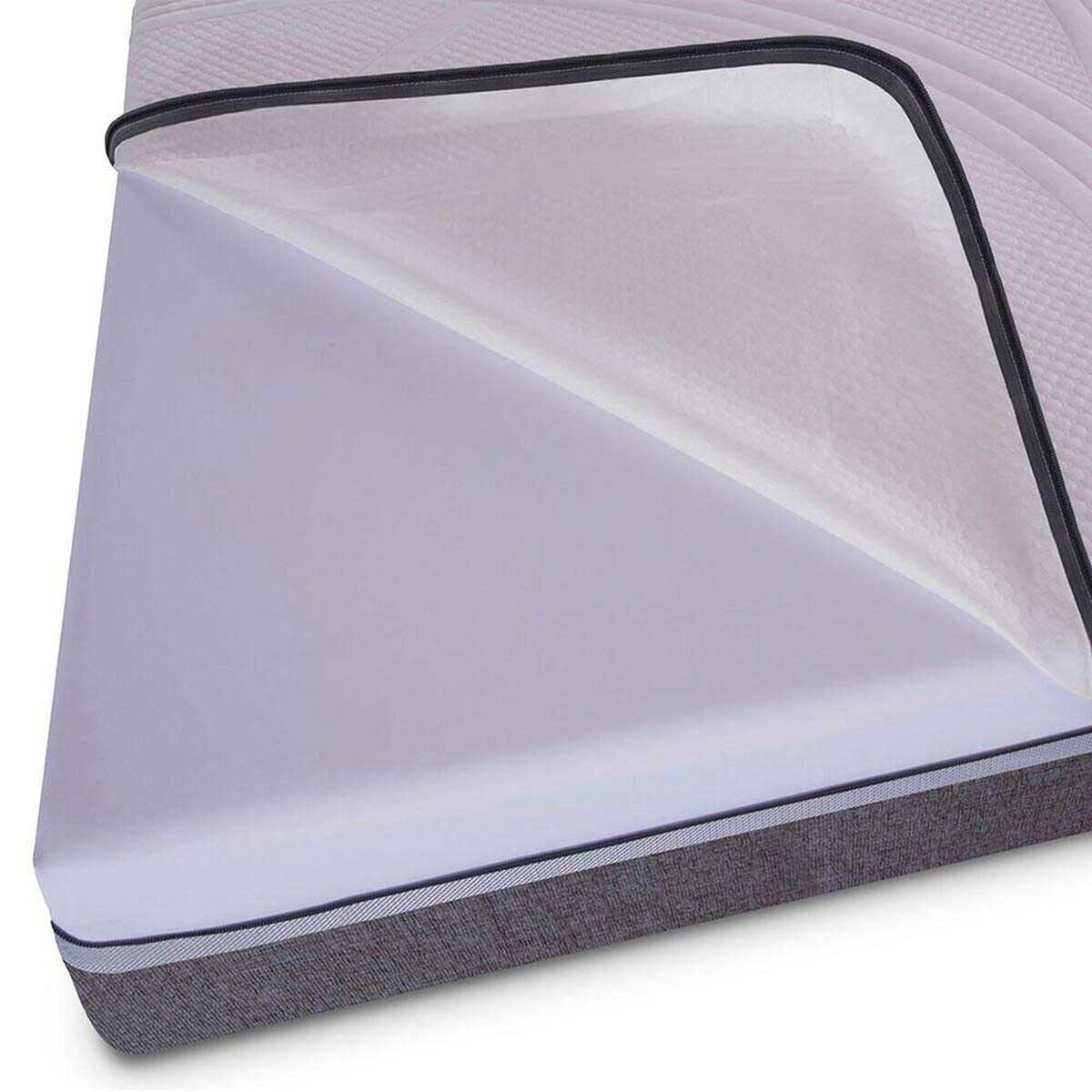 Cama Europea CIC Base Dividida King Ortopedic Advance + Respaldo + 2 Veladores