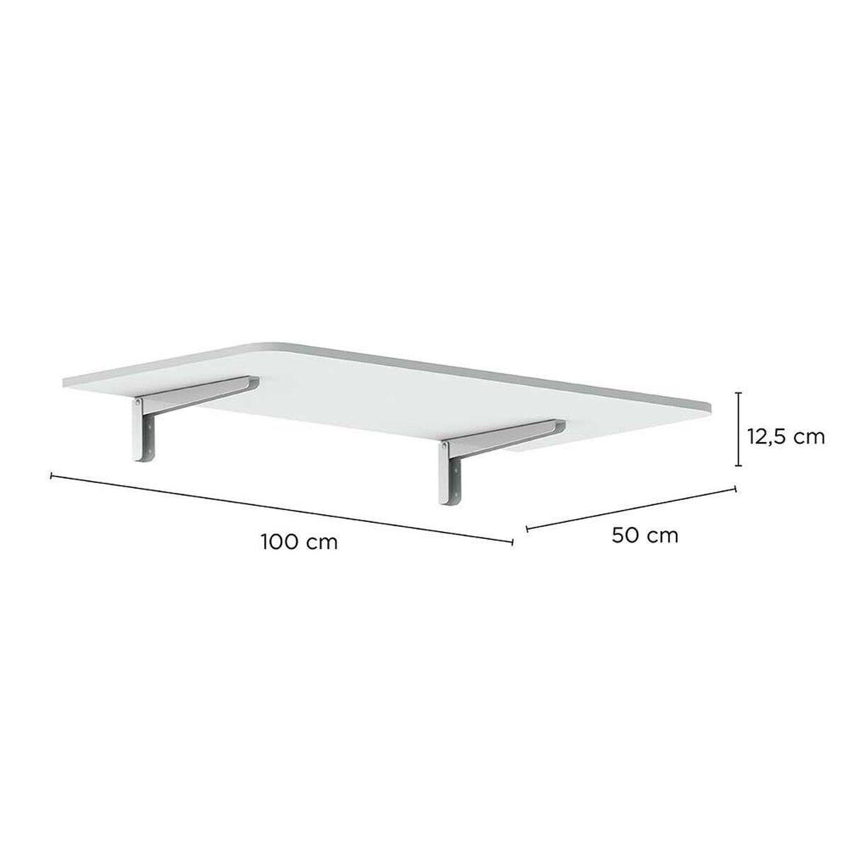 Mesa Plegable de Pared Cocina Vekkahome Blanca