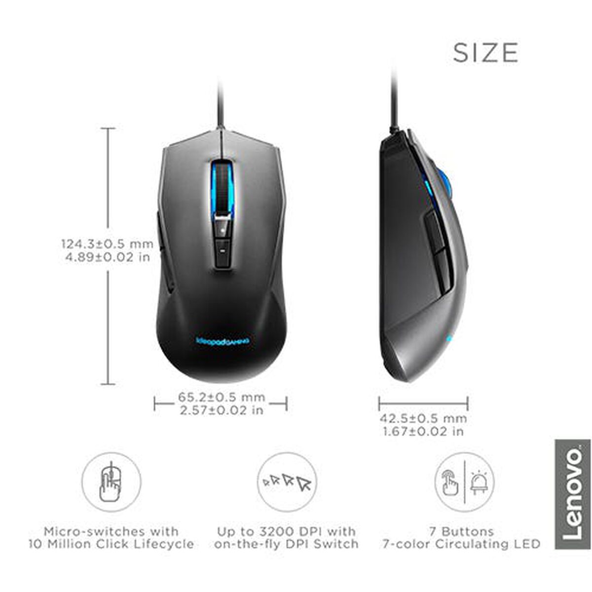 MOUSE IDEAPAD GAMING M100 RGB