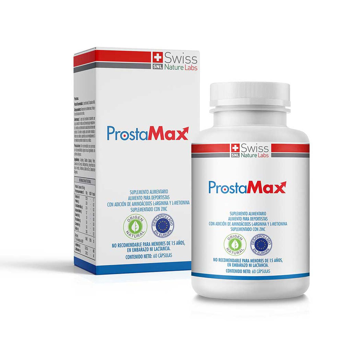 Prostamax Con Aminoacidos Bioactivos Y Minerales Dos Meses Swiss Nature Labs