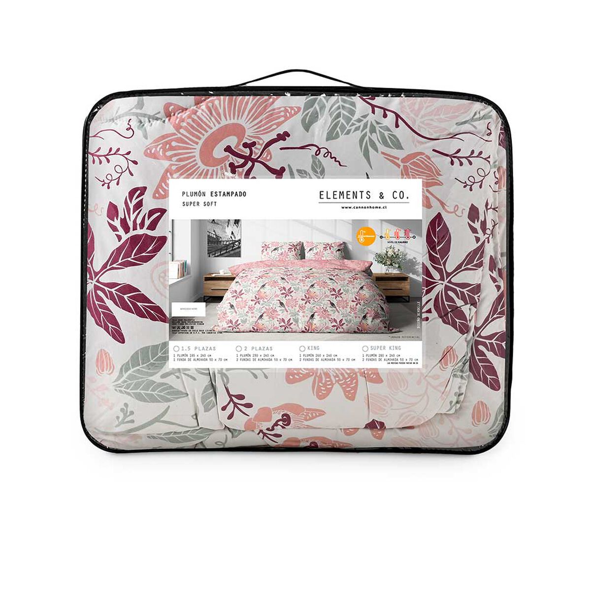 Cubrecama Elements & Co 1.5 Plazas Birdelle