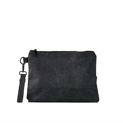 Neceser Elements & Co Canvas Negro 28x21 cm