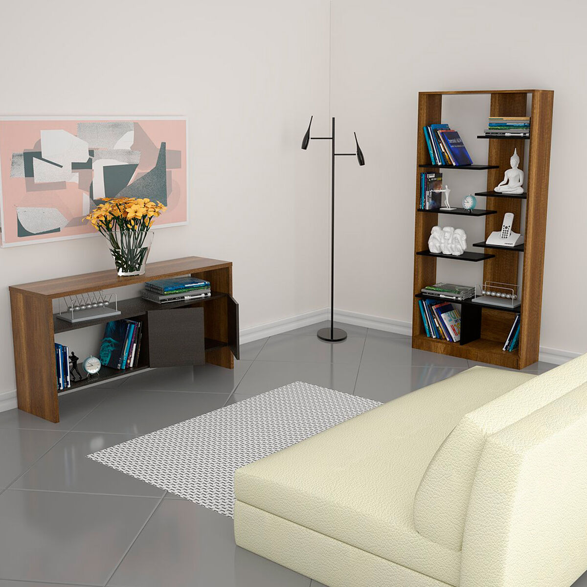 Set Biblioteca + Arrimo Classic Color