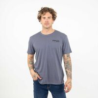 Polera Con Estampado Manga Corta Hombre Zibel Azul, Cafe, Ecru, Negro, Negro-2