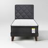 Cama Europea Drimkip 1.5 Plaza Hibrido Premium + Respaldo