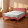Cama Europea Latam Home 2 Plazas Zen Best 190 Cm Palo Rosa + Respaldo