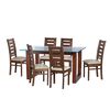 Juego de Comedor Latam Home Pamplona Cadiz 6 Sillas Velvet Beige