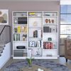 2 Estantes 5 Repisas + Estante 4 Repisas + 3 Complementos TuHome Home Blanco