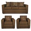 Juego de Living Almore Paris Sof&aacute; 3 Cuerpos + Dos Sillones 1 Cuerpo Caf&eacute;