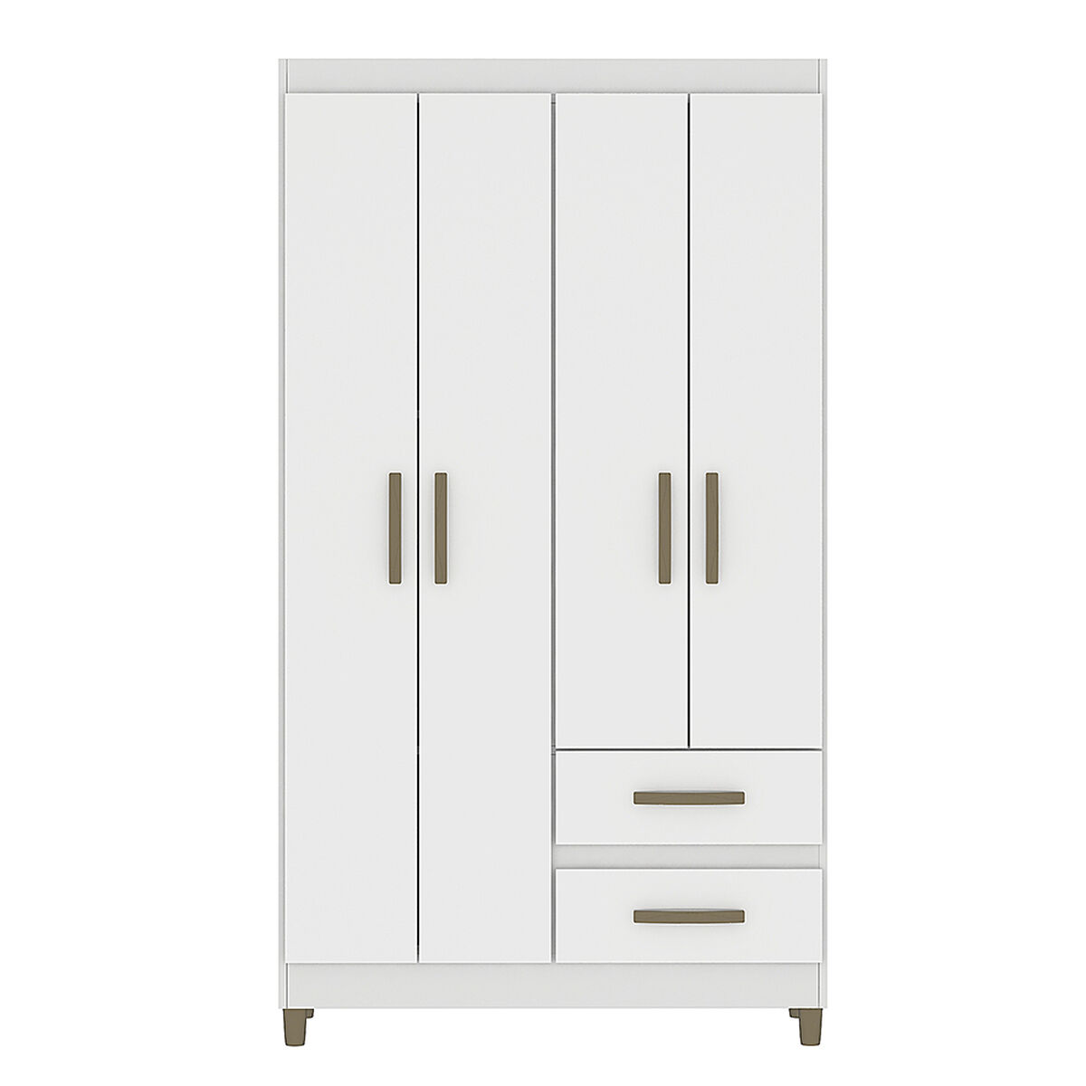 Clóset Vekkahome Lisboa 4 Puertas 2 Cajones Blanco