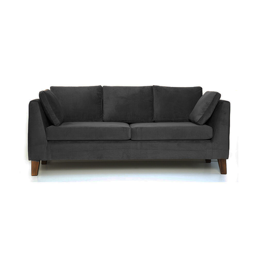 Sofá Barra Design Estocolmo 3 Cuerpos Negro