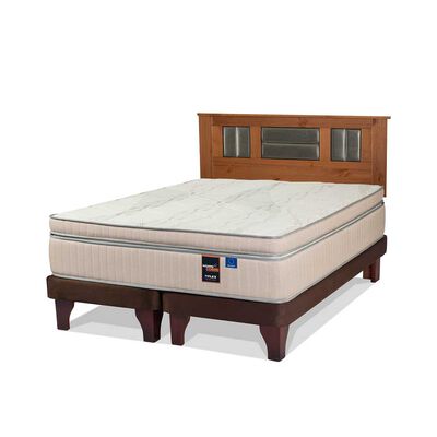 Imagen 1 del producto Cama Europea Flex Base Dividida 2 Plazas Máximo Cobre + Respaldo Lorraine